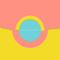 Pastel paper concept minimal background with ragged edge vector