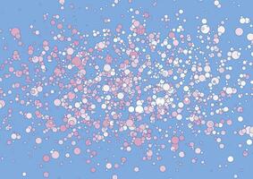 Pink blue pastel small circles abstract background vector