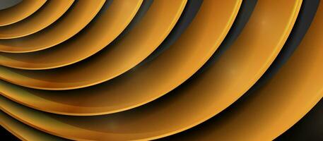 Black and golden abstract glossy technology background vector