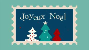 joyeux noel säsongens hälsning animering video