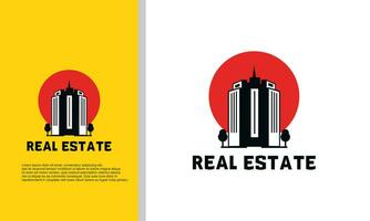 Real Estate Logo. Construction Architecture Building Logo Design Template Element vector