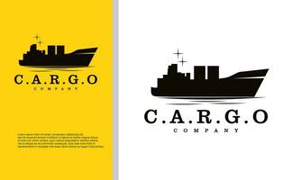 Global freight transportation logo design. International trade and logistic vector design. Sea and air cargo services logotype