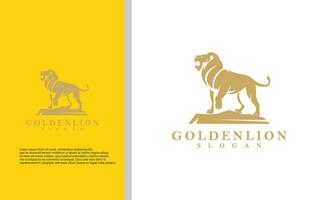 Lion logo design vector template illustration