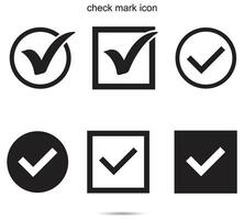 check mark icon, Vector illustration