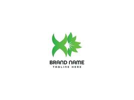 Leaf Letter Logo Design vector