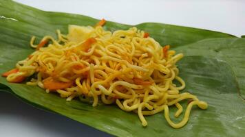 Indonesian typical food noodles isolated background photo