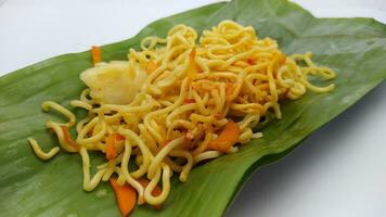 Indonesian typical food noodles isolated background photo