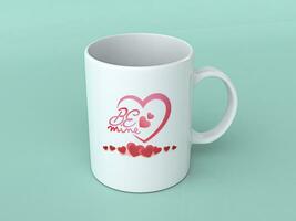 Valentine Mug design for love photo