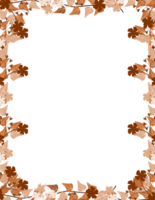 otoño hojas marco clipart png