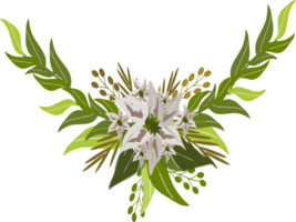 hojas ramo de flores clipart png