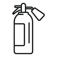 Fire extinguisher icon outline vector. Alarm gate vector