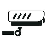 Alarm security camera icon simple vector. People escape vector