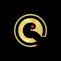 C logo letter vector art design golden pro vector