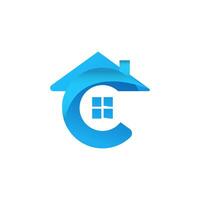 Letter C House Logo vector art design pro vector