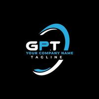 gpt letra logo creativo diseño con vector gráfico, gpt sencillo y moderno logo. gpt lujoso alfabeto diseño vector