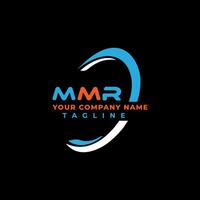 MMR letter logo creative design with vector graphic, MMR simple and modern logo. MMR luxurious alphabet design  Vector