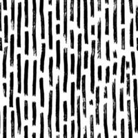 Aesthetic Contemporary printable seamless pattern with abstract line, dot, shape brush stroke in black and white colors. Boho background in minimalist style vector Illustration for wallpaper fabric