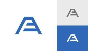 Letter AE initial monogram logo design vector