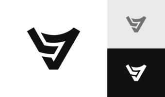 letra lj inicial monograma logo diseño vector