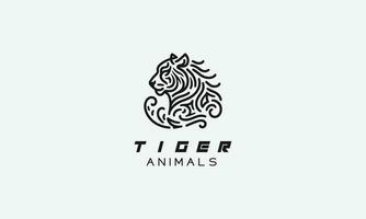 Tigre vector logo icono diseño