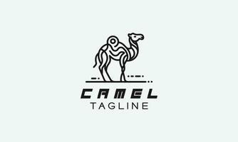 Camel vector logo icon minimalistic design