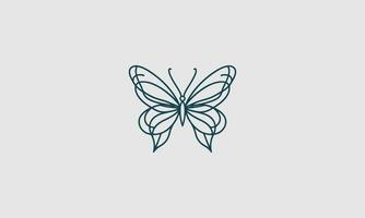 mariposa vector logo icono minimalista diseño