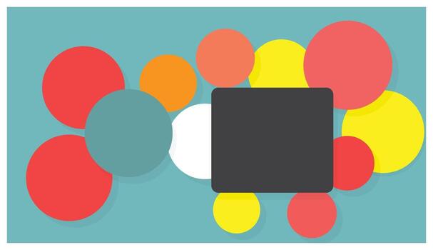 Flat design blank space abstract colour vector papercut style for background