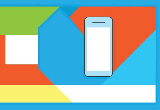 Flat design blank space abstract colour vector papercut style for background