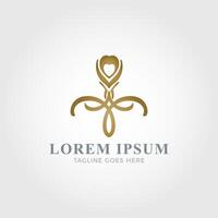 Luxurious brand logo vector