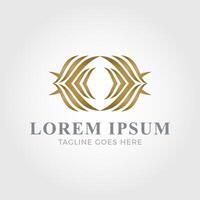 Luxurious logo template vector