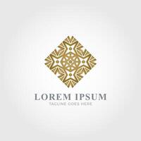 Luxurious logo template vector