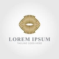 Luxurious logo template vector