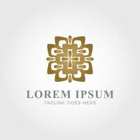 Luxurious logo template vector