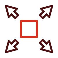 Resize Vector Thick Line Two Color Icons For Personal And Commercial Use.