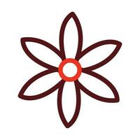 Jasmine Vector Thick Line Two Color Icons For Personal And Commercial Use.