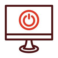 Button Vector Thick Line Two Color Icons For Personal And Commercial Use.
