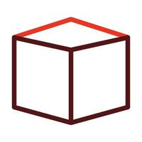 Box Vector Thick Line Two Color Icons For Personal And Commercial Use.