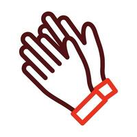 Applause Vector Thick Line Two Color Icons For Personal And Commercial Use.