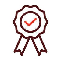 Reliability Vector Thick Line Two Color Icons For Personal And Commercial Use.
