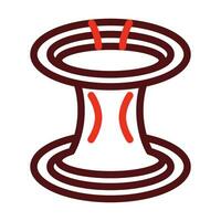Wormhole Vector Thick Line Two Color Icons For Personal And Commercial Use.