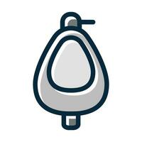 Urinal Vector Thick Line Filled Dark Colors Icons For Personal And Commercial Use.