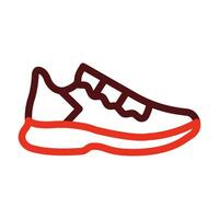 Shoes Vector Thick Line Two Color Icons For Personal And Commercial Use.