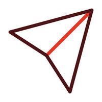 Send Vector Thick Line Two Color Icons For Personal And Commercial Use.