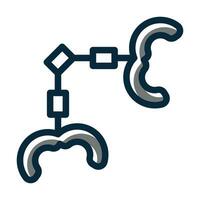 Handcuffs Vector Thick Line Filled Dark Colors Icons For Personal And Commercial Use.