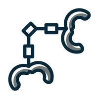 Handcuffs Vector Thick Line Filled Dark Colors Icons For Personal And Commercial Use.