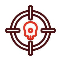 Headshot Vector Thick Line Two Color Icons For Personal And Commercial Use.