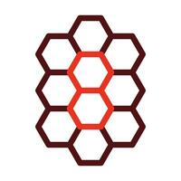 Nanoporous Vector Thick Line Two Color Icons For Personal And Commercial Use.