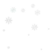 Free vector snowy background with falling snowflakes
