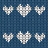 Navy blue background and white knitted pattern. knitted vector pattern. Seamless gradient pattern for clothing, wrapping paper, backdrop, background, gift card.