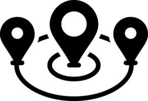 solid icon for locator vector